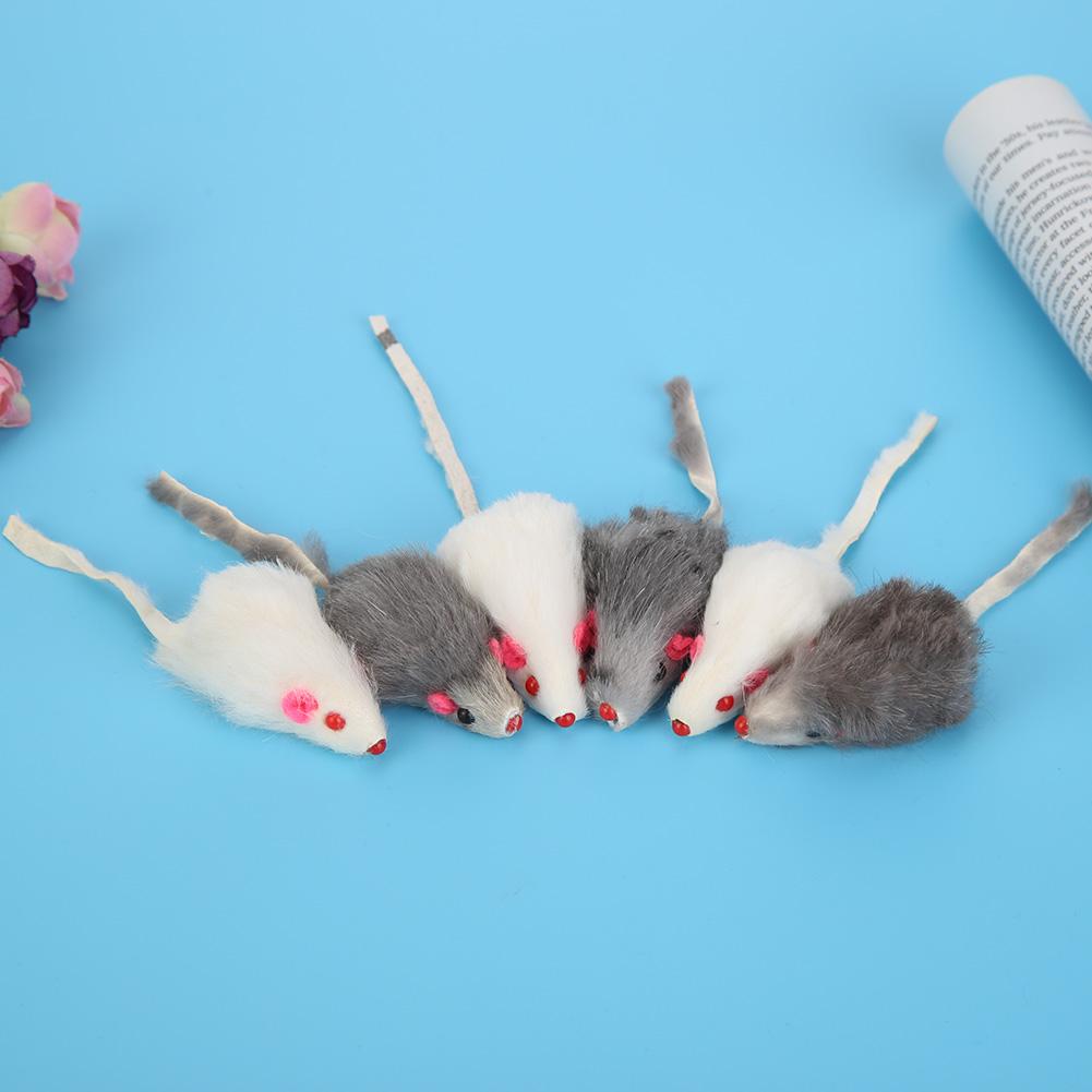 12pcs Furry Plush Mouse Eco-friendly Rat Interactive Toys Non-toxic Catmint Lightweight Soft Cute Training Game Cat Supplies