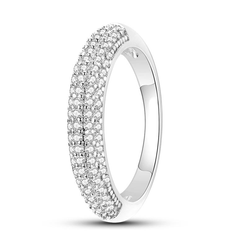 Rings 925 Silver Star Moon Colorful Sparkling Zircon Simple Rings For Women Exquisite Wedding Engagement Birthday Jewelry Gifts