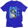 T-shirt Classiche Personalizzate Xiao Genshin Impact Manga Uomo Manica Corta Streetwear T-shirt 100% Cotone T-shirt Oversize Merch