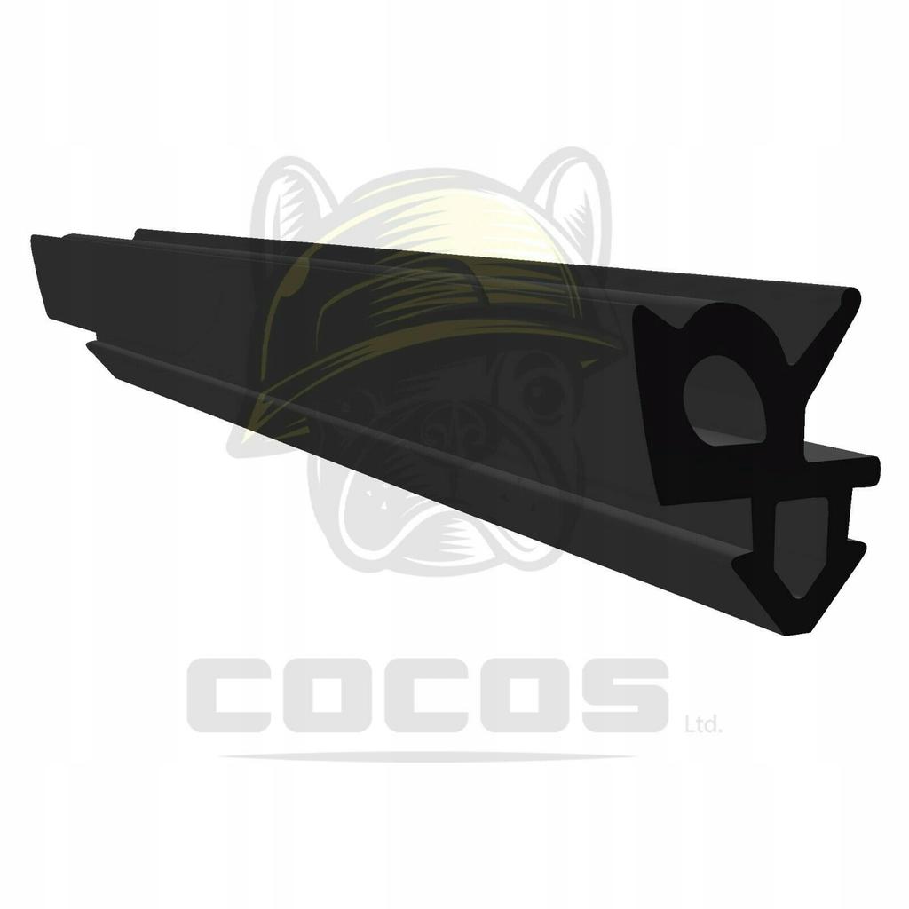 Seal for PVC windows S-1387F BLACK 1m