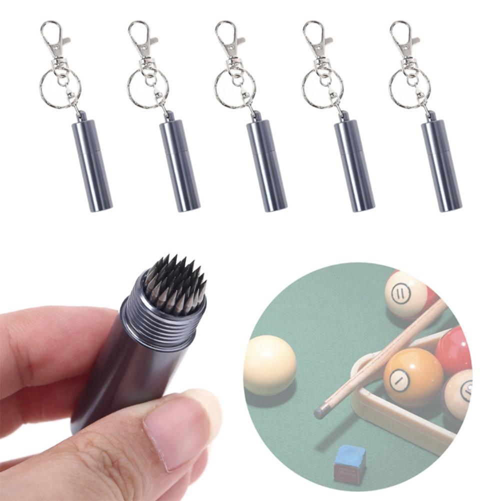 Billiard Cue Tip Shaper with Keychain Stick Pick Pricker Cue Tip Stick Accessories