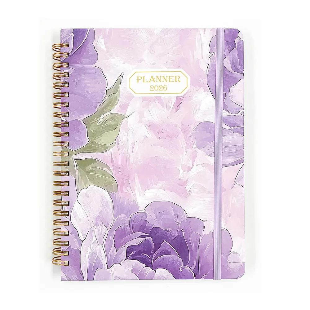 New High Quality A5 2026 Planner Jan.2026 - Dec.2026 Agenda Calendar 2026 Monthly Tabs Weekly and Monthly Academic Planner