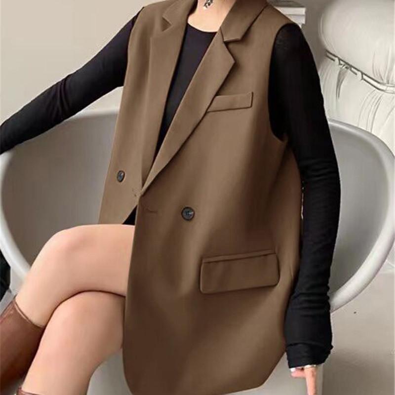 Tooxika New Two-button Solid Color Vest For Spring And Autumn Outerwear Suit Jacket