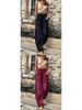 Women's Solid Color Casual Pants with Pockets and Elastic Waist