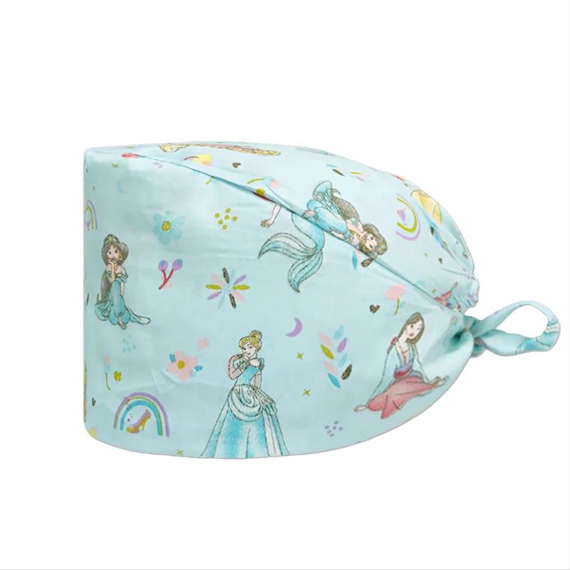 Floral Animal Print Cotton Surgical & Kitchen Cap