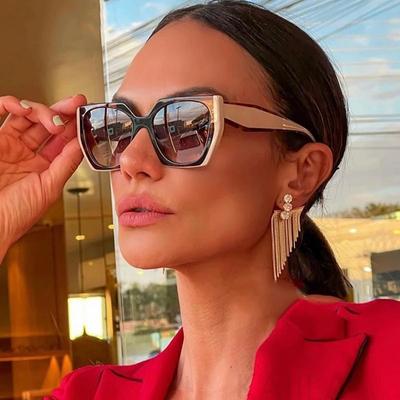 New Fashion Cat Eye Sunglasses Women Luxury Brand Design Vintage Square Oversized Punk Sun Glasses for Ladies Shades Retro Eyewear