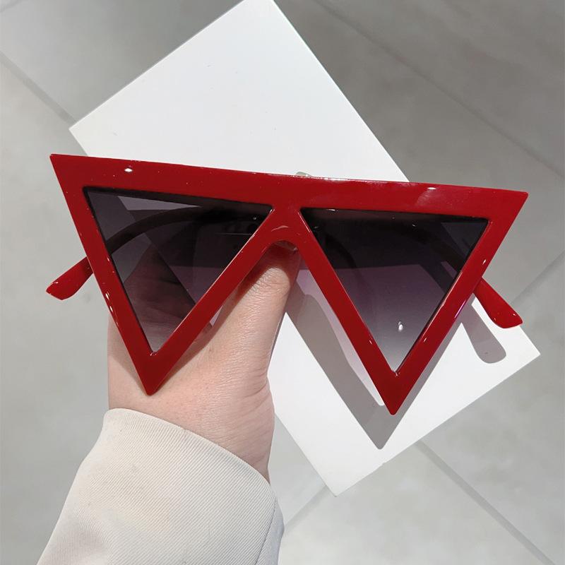 JYL TS Sunglasses UV Protection Triangle Large Frame Hip-hop/3327