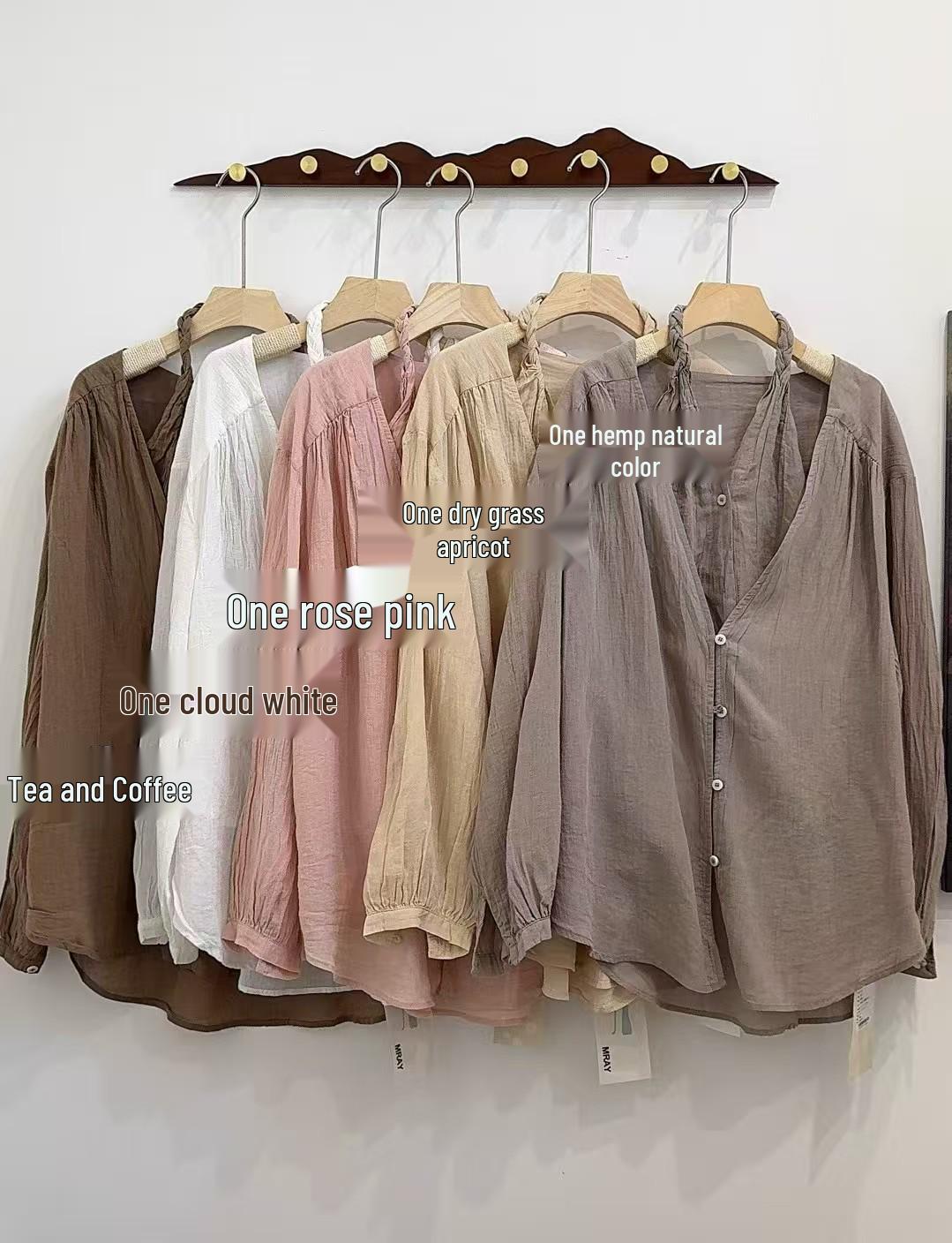 

Natural Plant-Dyed Relaxed Two-Piece Wall-Hanging Top & Irregular Pants Skirt Suit for Women Length 72-80, Chest 124, Shoulder 54, Pants 90-104