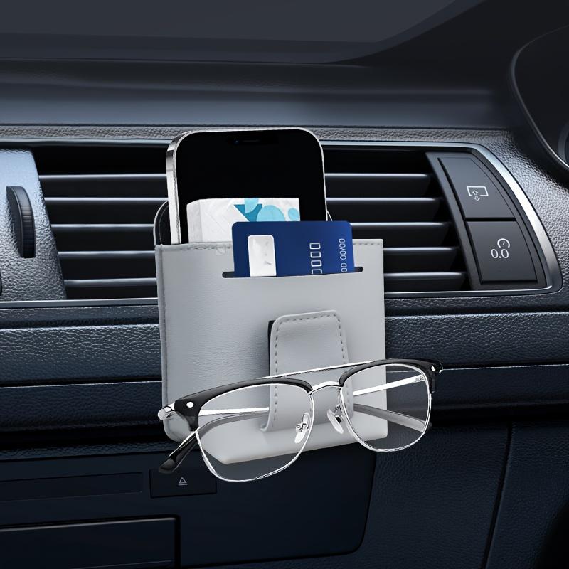 Multi-Functional Car Air Vent-Mounted Storage Organizer Box with Adhesive Suction Cup | Dashboard Organizer with Phone Holder