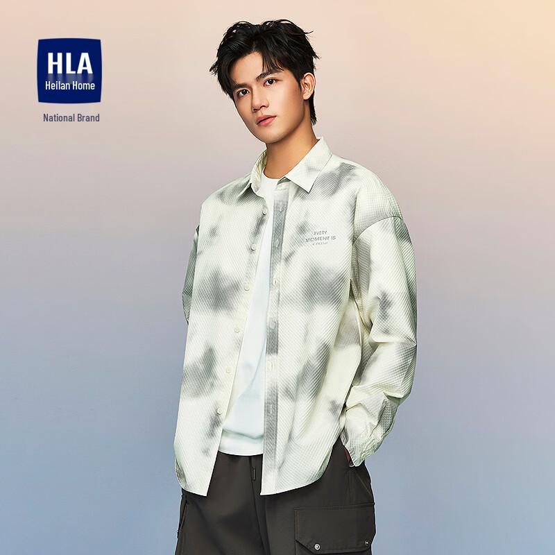HLA Men s Casual Long-Sleeve Shirt 44