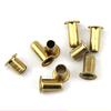 Rivetti a foro passante M0.9 M1.3 M1.5 M1.7 Passacavi cavi Chiodi metallici placcati ottone per circuiti stampati PCB(Confezione da 1000)