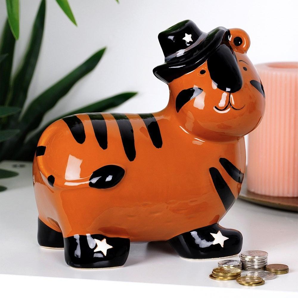 Ceramic Tiger Piggy Bank
