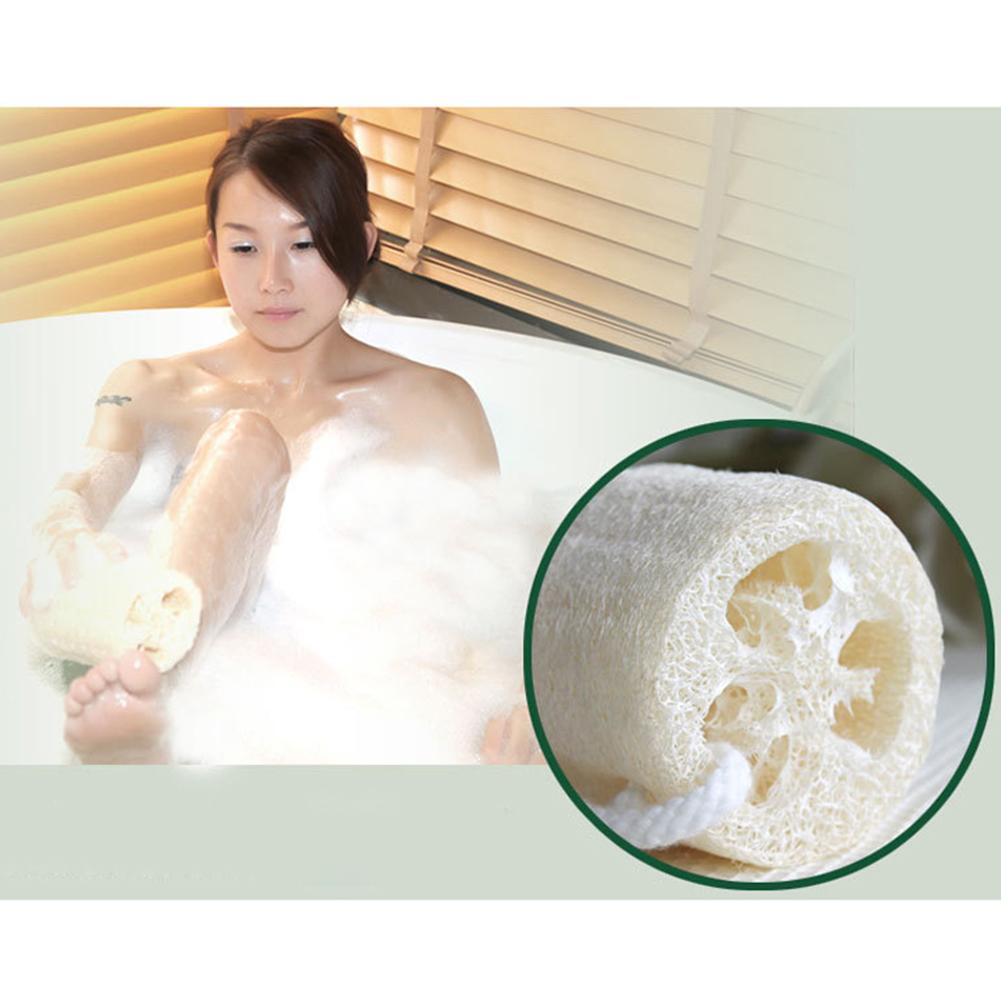 Natural Loofah Body Scrub Sponge Bath Rub Dishes Cleaning Exfoliating Scrubber Tool