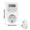 Digital Timer Automatic Power Outlet With LCD Panel Programmable Feature Schedule Safe For Home And Office Use