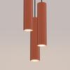 Lampa Wisząca Karbon 3 Gu10 Ochra Czerwona Alu Sollux Sl.1633