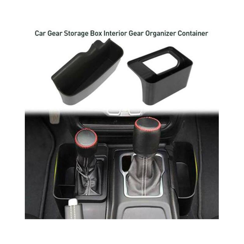 

Stowing Tidying Car Gear Shift Storage Box Handbrake Organizer Accessories for Jeep Wrangler JK 2018-2200 чёрный