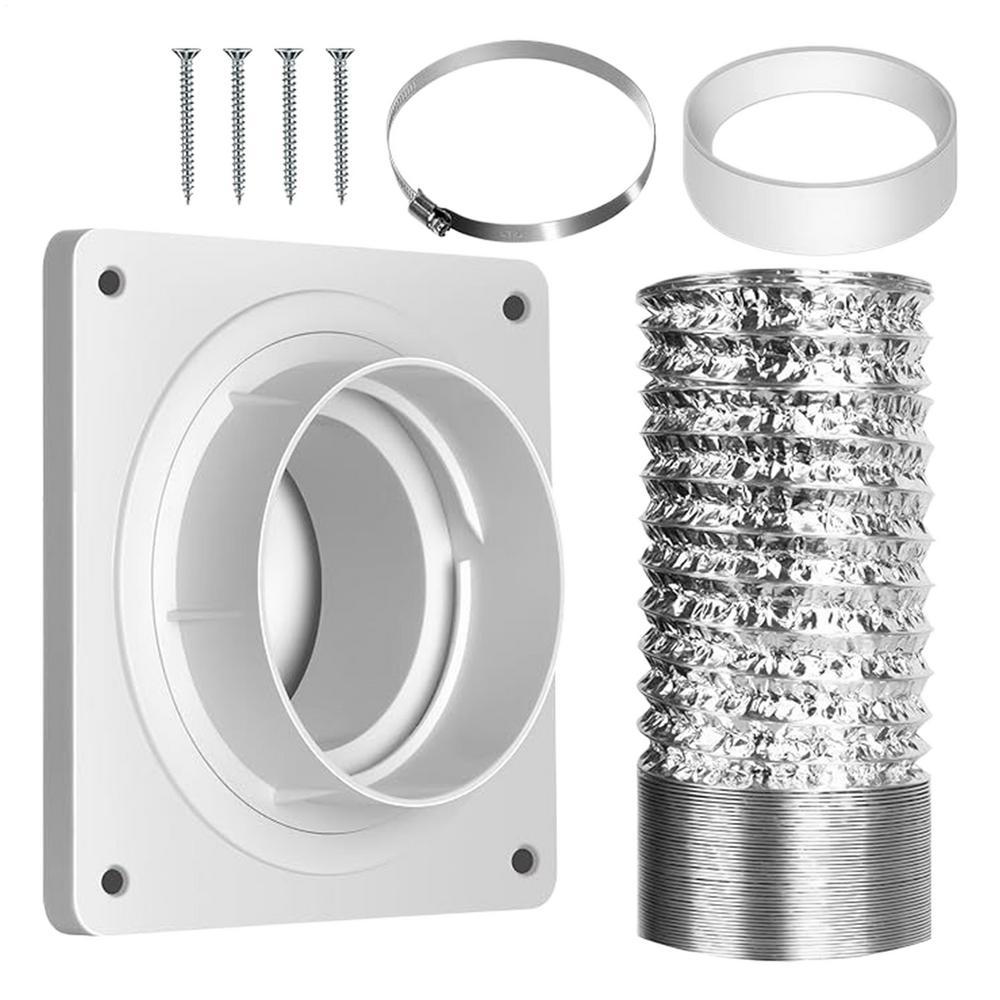 

Portable Ac Window Kit Portable Air Conditioner Window Vent Kit Adjustable Connector Seal Ring For Summer Cooling Ducting Home білий