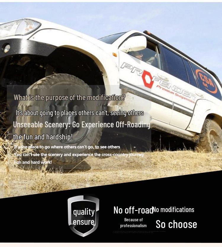 Adjustable Rear Axle Tie Rod for Bronco Off-Road Modification - 2-Inch Lift