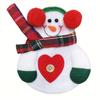 Christmas Decoration Supplies Restaurant Hotel Decoration Non-woven Old Man Snowman Christmas Knife and Fork Bag Tableware Set