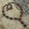 Mahogany obsidian necklace electroformed copper gemstone necklace adjustable chain necklace electroformed handmade jewelry anniversary gifts
