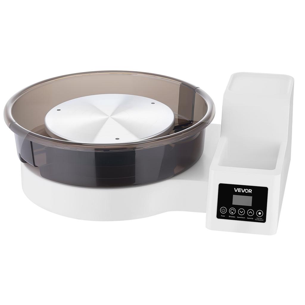 Pottery Wheel for Adults, 36 and 28 Cm Turntables, 450W Electric Table Top Pottery Wheel with Foot Pedal, 30-300 RPM Adjustable Speed, Detachable