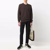 STONE ISLAND FW21 Logo Compass Badge Crewneck Sweatshirt Men Sweatshirt Brown 751563020-V0070