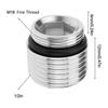 Set of 4 Metal Tap Adapters 18mm X 1.0mm to 1/2 Thread Connectors Designed for Compatibility with For Most Tap Fixtures
