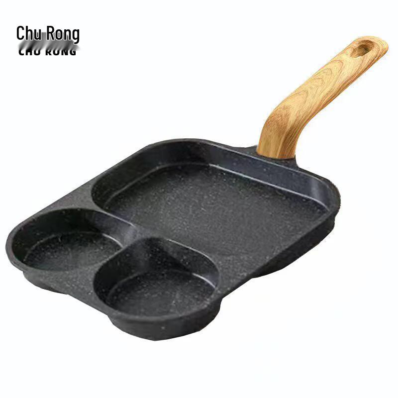 Churong Outdoor 3-in-1 Maifan Stone Non-stick Frying Pan