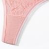 CINOON Women's Sexy Sheer Lace Thong Low-rise Cut-out High-cut T-back Comfort Breathable & Body-hugging Underwear