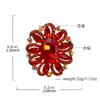 Fashion Creative Brooch Alloy Diamond Diamond Flower Crystal Glass Women's Clothing Accessories Corsage