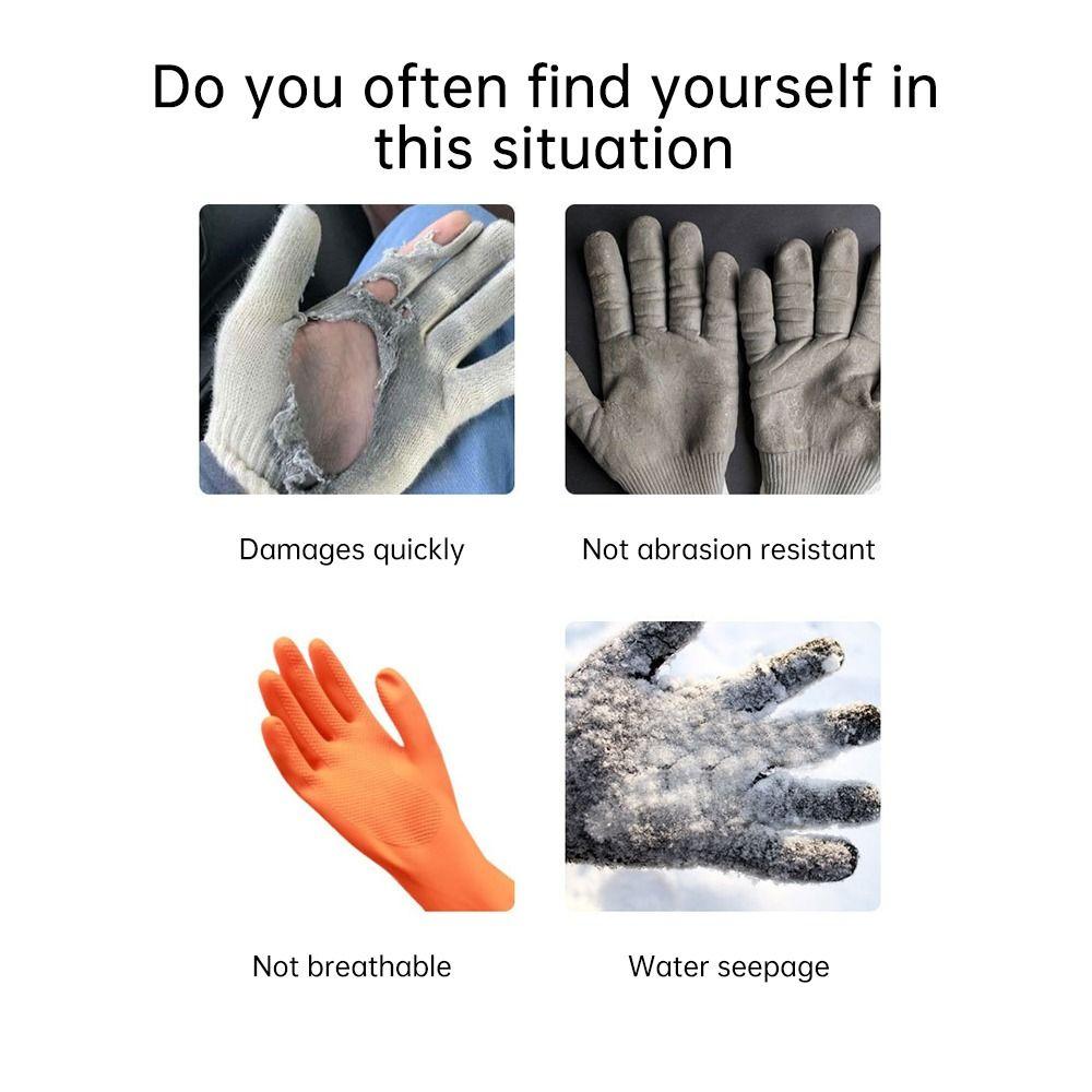 With Adjustable Wrist Rope Outdoor Work Gloves Heat Resistant Labor Gloves  Safety Supplies