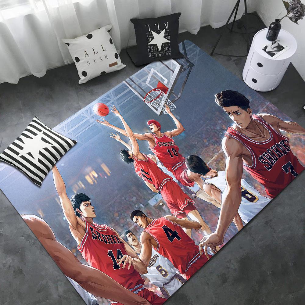 The First Slam Dunk Lange Teppiche Nordischer Stil Heimfußmatte Badezimmer-Toilettenmatten Schlafzimmer Hoteldekor Matte