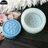 3D Circular Flower Soap Silicone Mold Classic Patterns Round Square Flower Soap Candle Resin Making Tool Diy Handmade Gift