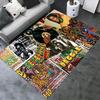 Bob Marley Teppich für Wohnzimmer Schlafzimmer Zuhause Sofadekoration, Kinder Spiel rutschfeste Bodenmatte