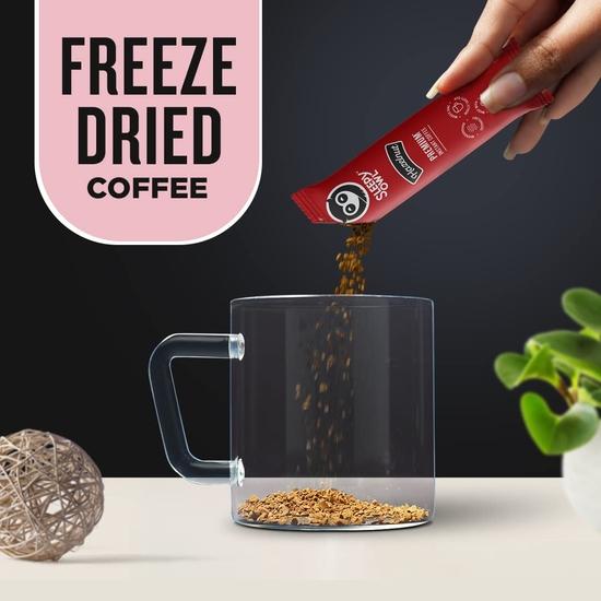 Sleepy Owl Hazelnut Flavour 100% Arabica Coffee Sachets | 60g - Pack of 30 X 2g Instant Coffee Powder Sachets | Nutty & Bold | Travel Friendly