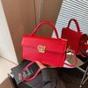 Bag Versatile Women's Autumn Crocodile Pattern Shoulder Messenger Bag Fashionable and Popular Highend Small Square Bag