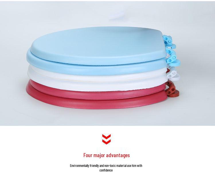 Soft EVA Foam Quiet Universal Thick Toilet Seat Ring Lid