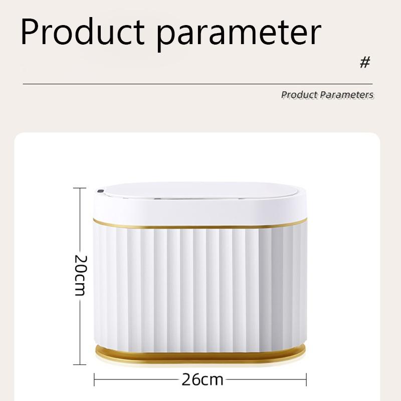 4L Smart Sensor Trash Can Desk Small Lovely Mini Light Luxury Wind Mini Basket Bucket Small Papelera Escritorio
