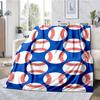 Baseball Theme Printed Blanket - Perfect for Couch, Bed, Travel & Outdoor Use | Machine Washable, Cozy & Durable.