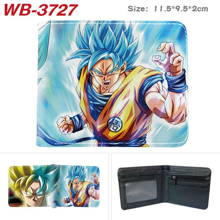 Portfel zapinany na zamek Dragon Ball Z z nadrukiem anime, krótki uchwyt na karty, kolorowa, przenośna portmonetka dla studentów, mężczyzn, kobiet 1 szt.