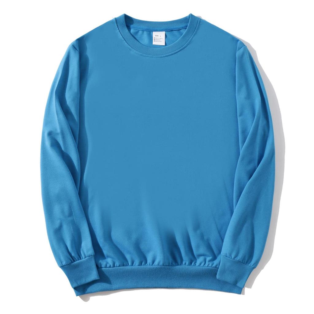 Autumn Solid Color Crew Neck Custom Sweatshirt for Couples & Groups