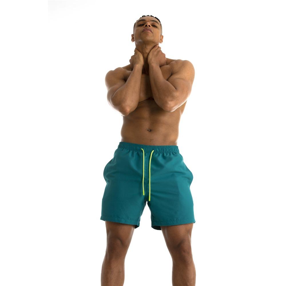 Summer Hot Spring Swimming Pants Quarter Length Pants Double-layer Oversized Sports and Leisure Waterproof Beach Men's Shorts