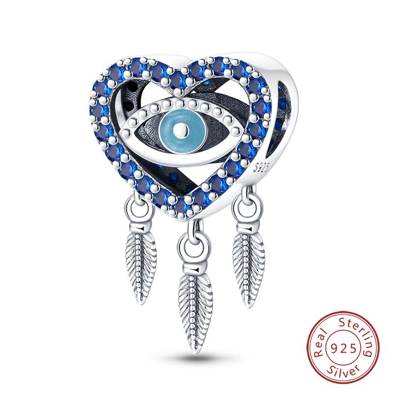 Copper Colorful Luminous Lotus Butterfly Dream Catcher Charms Beads Fit Qikaola Original Bracelets Diy Jewelry