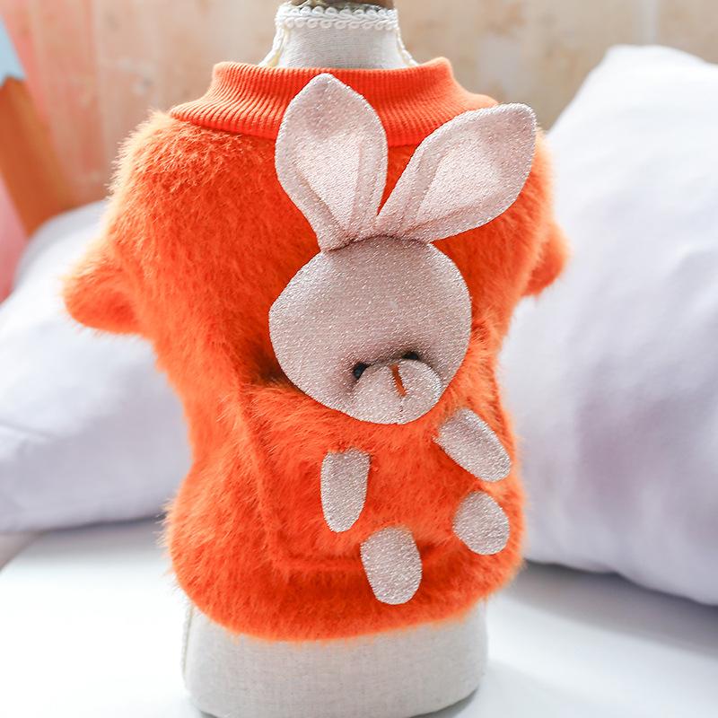 Pet Clothing Wholesale Autumn and Winter New Dog Clothing Warm Sweater Plus Velvet Paris Alphabet Sweater Pet Clothes