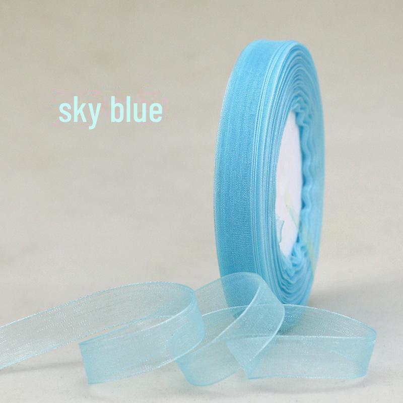 Snow Yarn Ribbon – 1.2cm Decorative Bow for Gift Boxes, Festivals & DIY, 45m