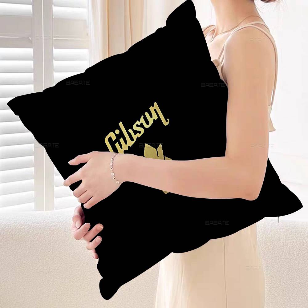 G-Gibson Music Personalized Picture Text Home Decorative Pillows Household Gifts 45X45Cm