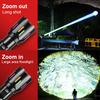 Super Bright Flashlight Portable Rechargeable LED Lamp Zoom Lantern Waterproof Outdoor Lights For Fishing