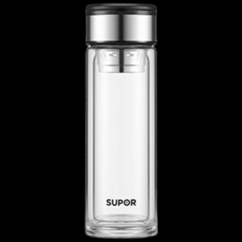 SUPOR Double-Layer Heat-Resistant Glass Tea Cup
