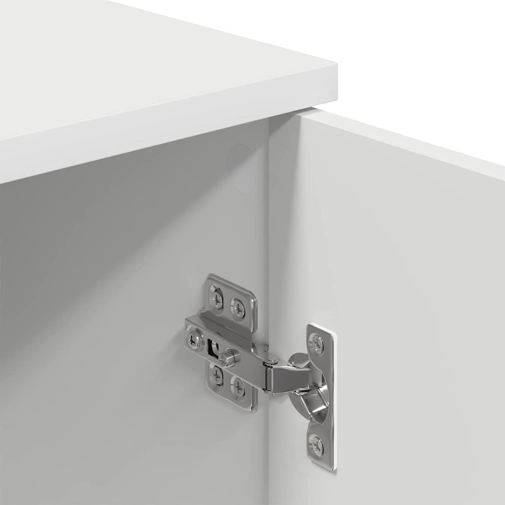 Bathroom Cabinet White 30 x 31.5 x 61 cm Engineered Wood & Metal
