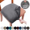 Velvet Chair Seat Cover Super Soft Seat Cushion Covers Stretch Chair Cover Slipcovers For El Banquet Dining Living Room